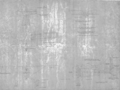 Hall Bulldog 3-view drawing by Primo Galletti, circa 1932